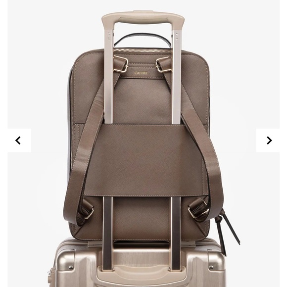 Calpak Kaya 15 inch Laptop Backpack in Mocha - Picture 8 of 11